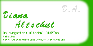 diana altschul business card